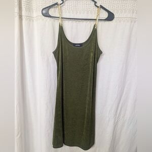 Cider Olive Green Sleeveless Maxi Dress